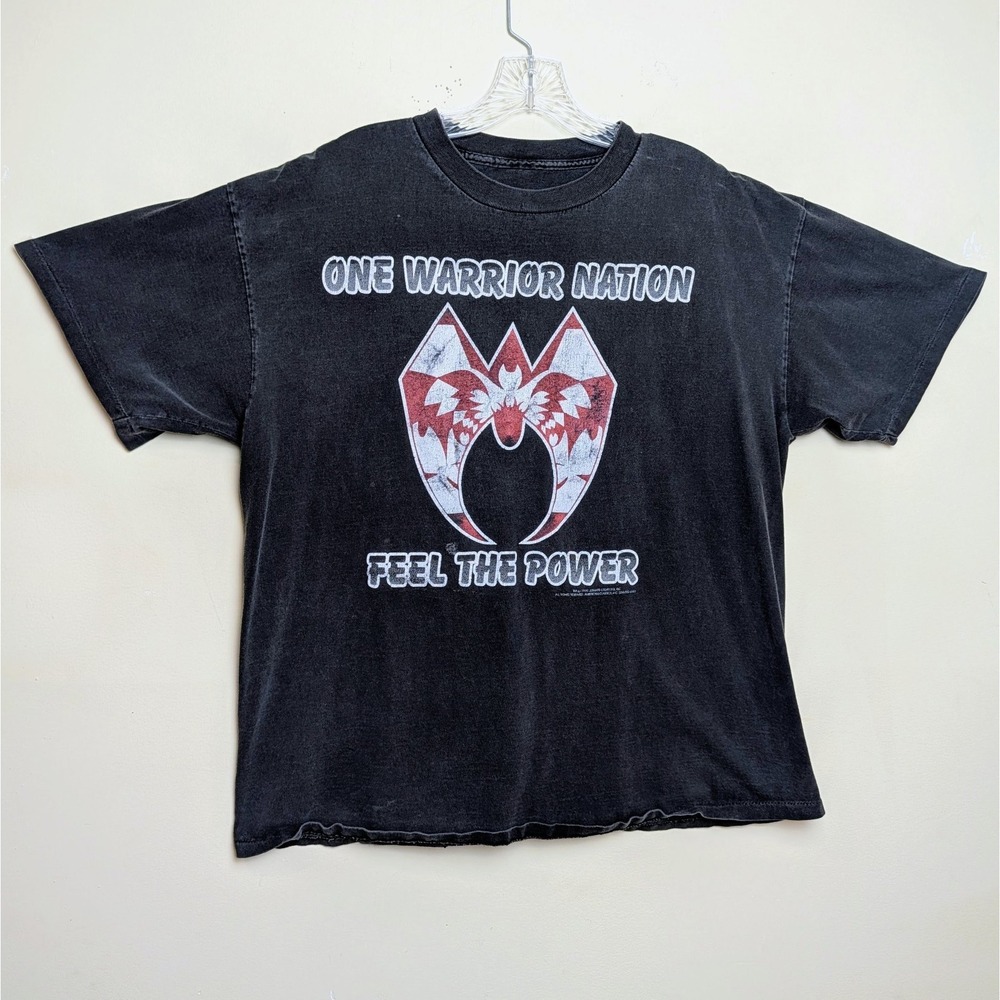 VTG Ultimate Warrior WCW One Warrior Nation 1998 Faded Single Stitch Shirt Large